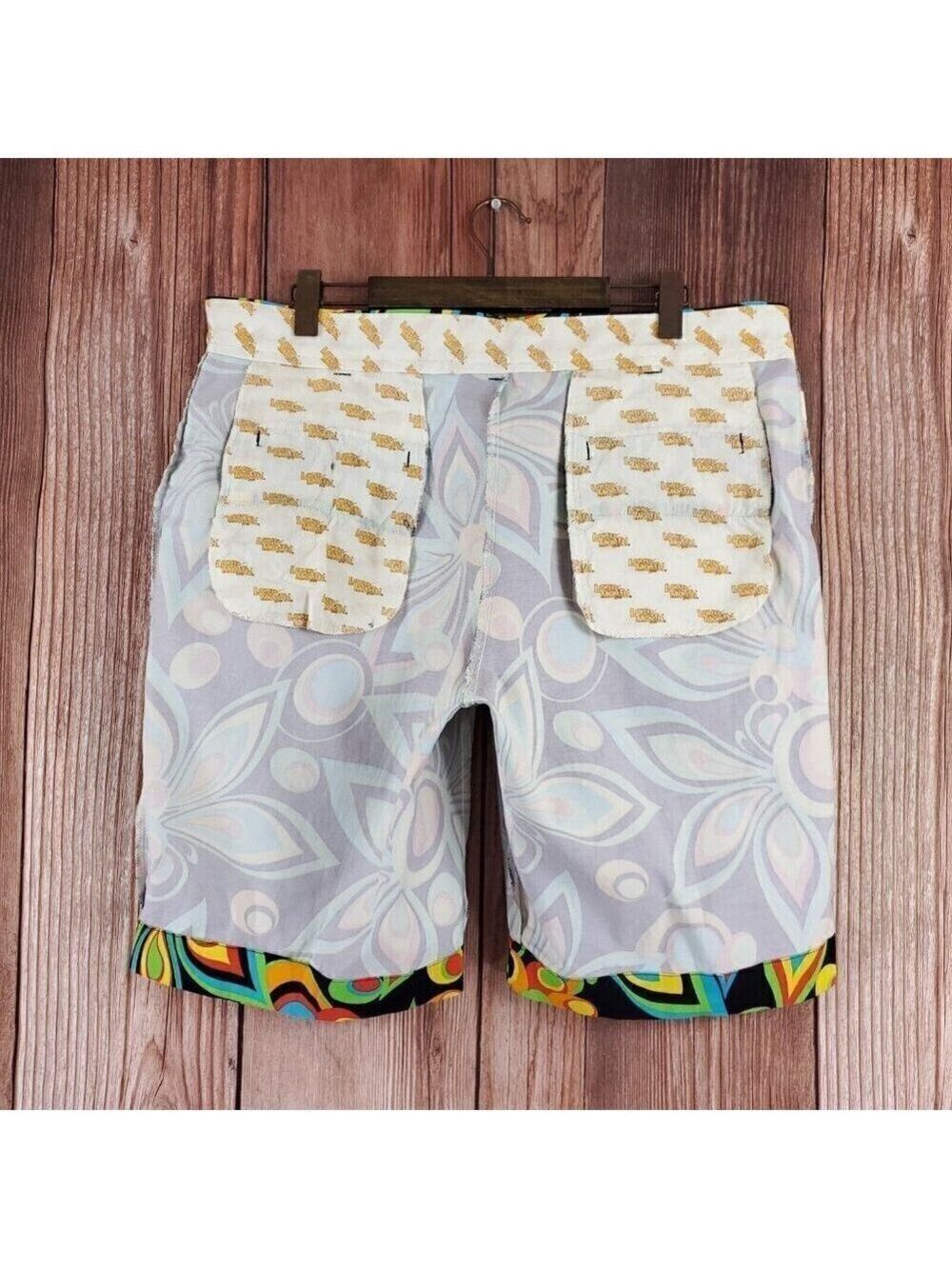 Loudmouth Golf Mens Sz 40 Multicolor Floral Groovy Lightweight Shagadelic Shorts - Picture 4 of 11